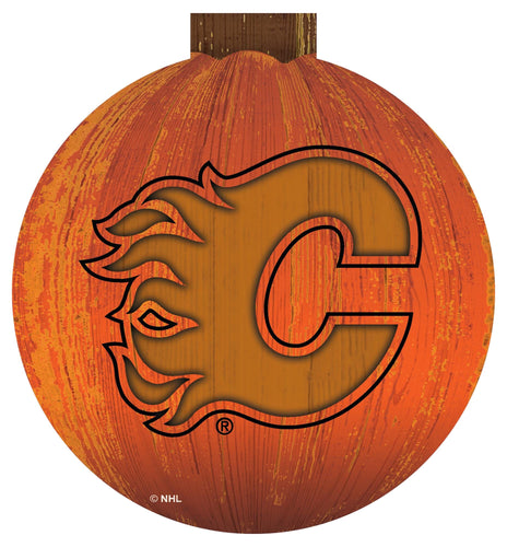 Fan Creations Decor Furniture Calgary Flames Halloween Wall Art 12in