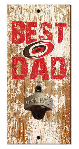 Fan Creations Home Decor Carolina Hurricanes  Best Dad Bottle Opener