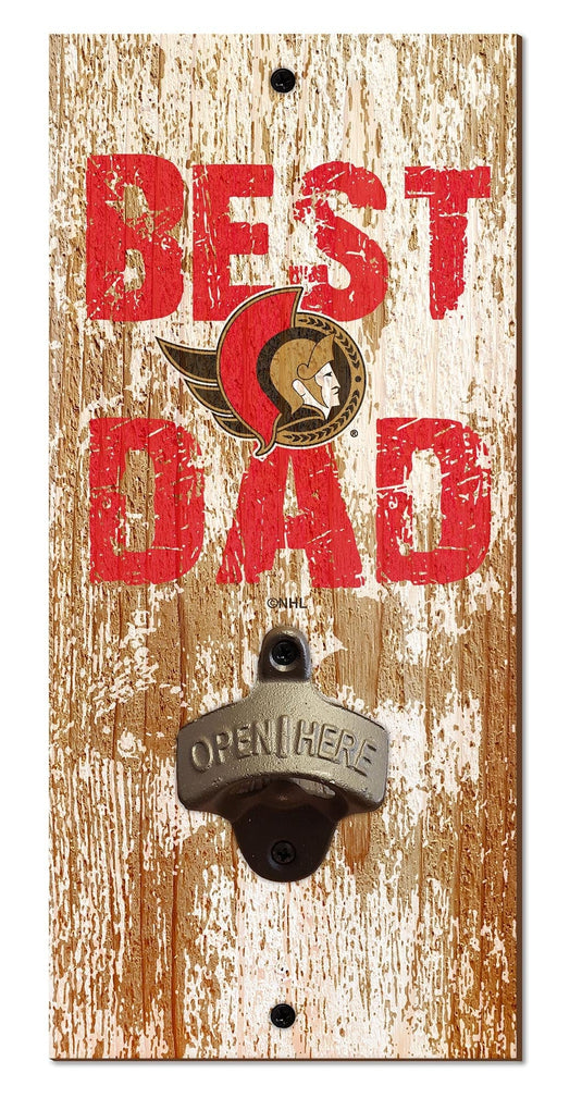 Fan Creations Home Decor Ottawa Senators  Best Dad Bottle Opener