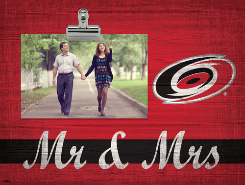 Fan Creations Desktop Stand Carolina Hurricanes Mr & Mrs Clip Frame