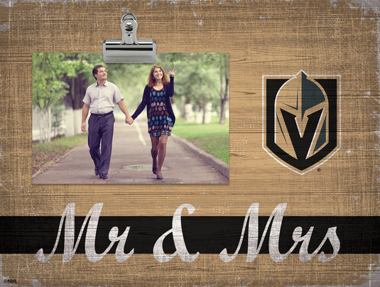 Fan Creations Desktop Stand Vegas Golden Knights Mr & Mrs Clip Frame