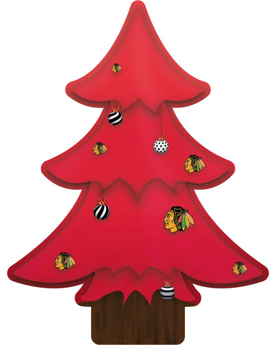 Fan Creations Desktop Tree Chicago Blackhawks Team Color Desktop Tree 12in