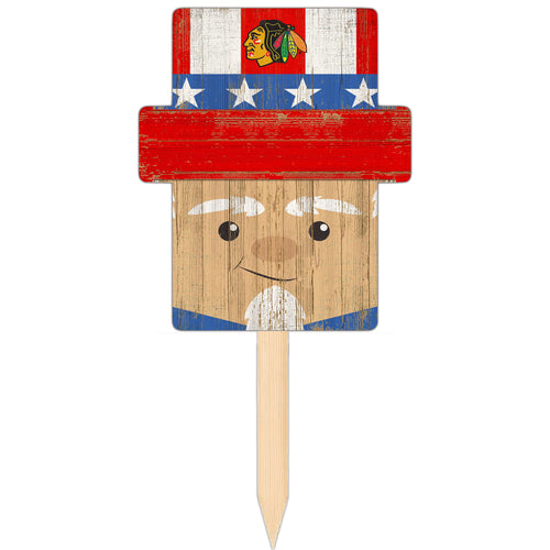 Fan Creations Holiday Home Decor Chicago Blackhawks Uncle Sam Head Yard