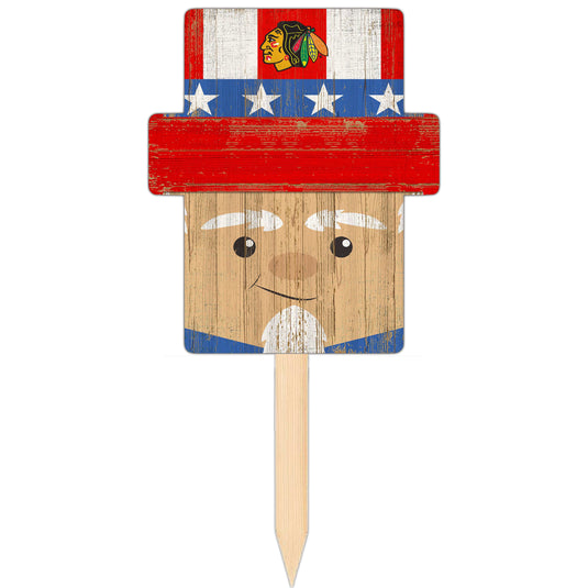 Fan Creations Holiday Home Decor Chicago Blackhawks Uncle Sam Head Yard