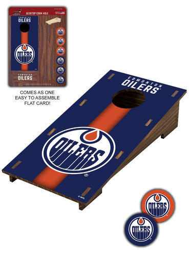 Fan Creations Desktop Stand Edmonton Oilers Desktop Cornhole