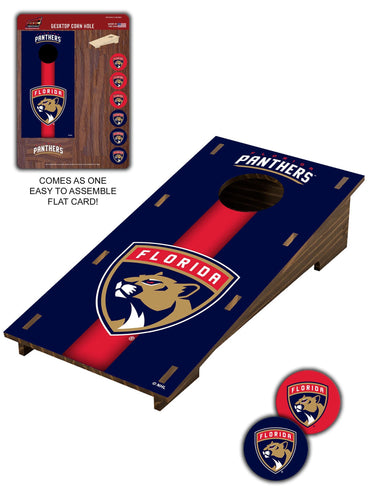 Fan Creations Desktop Stand Florida Panthers Desktop Cornhole