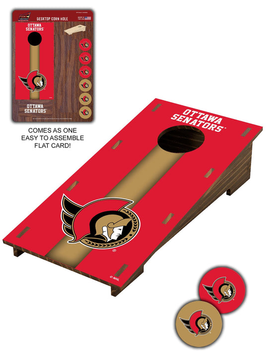 Fan Creations Desktop Stand Ottawa Senators Desktop Cornhole