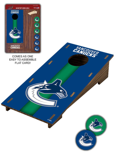 Fan Creations Desktop Stand Vancouver Canucks Desktop Cornhole