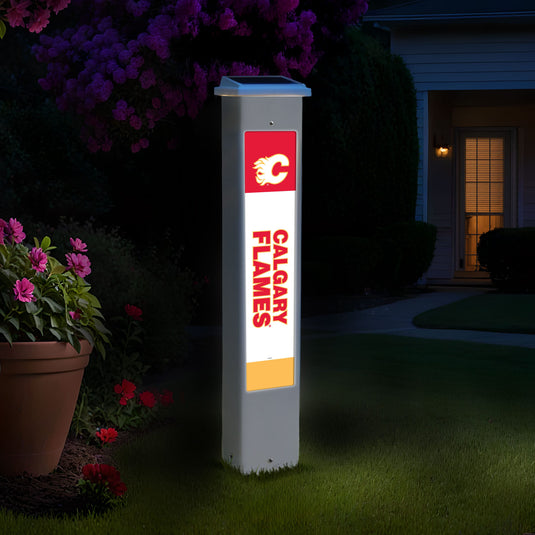 Fan Creations NHL Team Glow Post - Calgary Flames