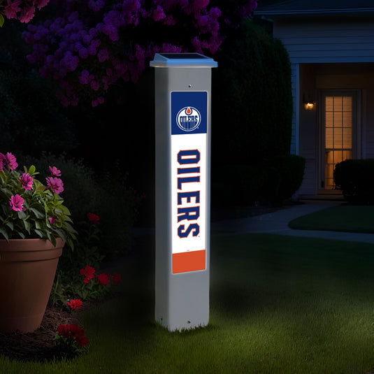 Fan Creations NHL Team Glow Post - Edmonton Oilers