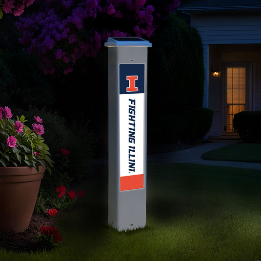 Fan Creations NCAA Team Glow Post - Illinois