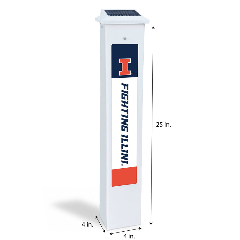 Load image into Gallery viewer, Fan Creations NCAA Team Glow Post - Illinois
