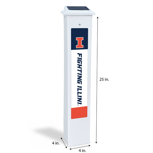 Fan Creations NCAA Team Glow Post - Illinois