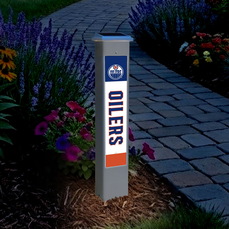 Load image into Gallery viewer, Fan Creations Glow Post NHL Team Glow Post - Edmonton Oilers
