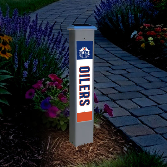 Fan Creations Glow Post NHL Team Glow Post - Edmonton Oilers