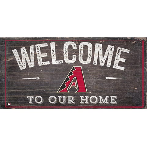 Fan Creations 6x12 Horizontal Arizona Diamondbacks Welcome Distressed Sign