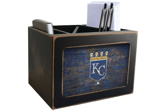 Fan Creations Desktop Stand Kansas City Royals Distressed Desktop Organizer With Team Color