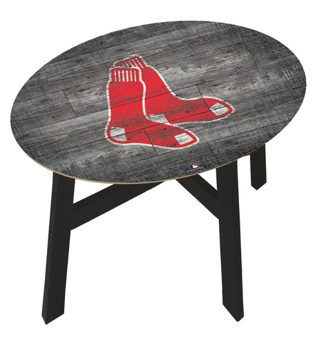 Fan Creations Home Decor Boston Red Sox  Distressed Wood Side Table