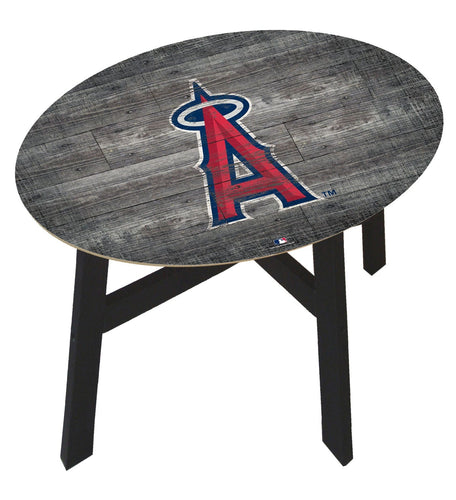 Fan Creations Home Decor Los Angeles Angels  Distressed Wood Side Table