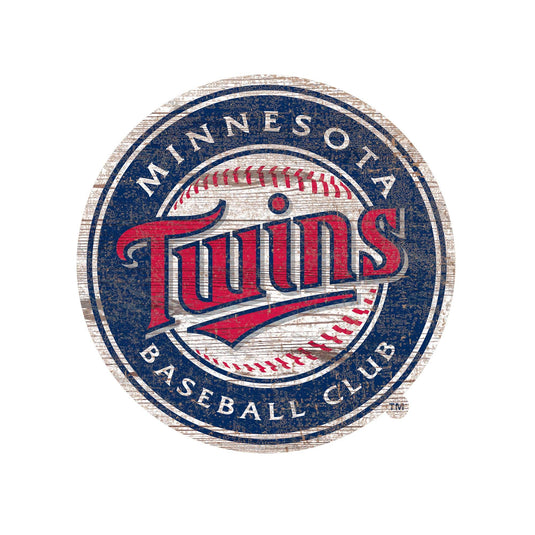 Fan Creations 24" Signs Minnesota Twins Distressed Logo Cutout Sign