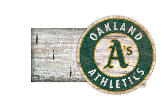 Fan Creations Wall Decor Oakland Athletics Key Holder 6x12