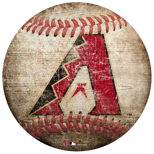 Fan Creations Wall Decor Arizona Diamondbacks 12in Baseball Shaped Sign