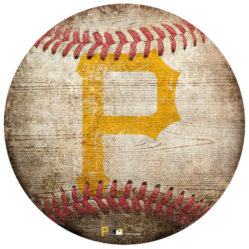 Fan Creations Wall Decor Pittsburgh Pirates 12in Baseball Shaped Sign