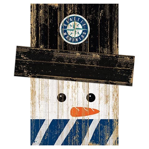 Fan Creations Large Holiday Head Seattle Mariners Snowman Head