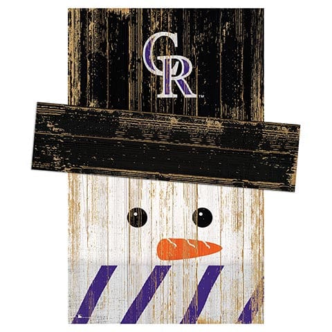 Fan Creations Large Holiday Head Colorado Rockies Snowman Head