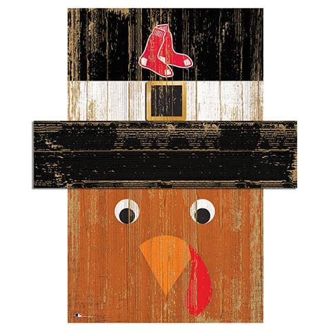 Fan Creations Large Holiday Head Boston Red Sox Turkey Head