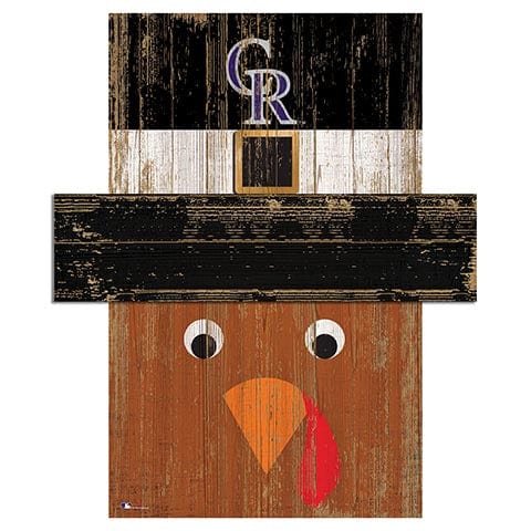 Fan Creations Large Holiday Head Colorado Rockies Turkey Head