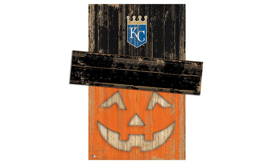 Fan Creations Holiday Decor Kansas City Royals Pumpkin Head With Hat