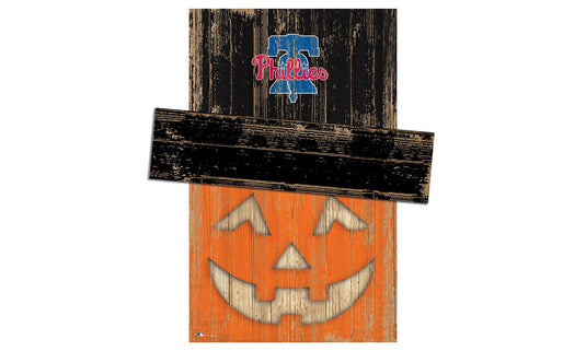 Fan Creations Holiday Decor Philadelphia Phillies Pumpkin Head With Hat