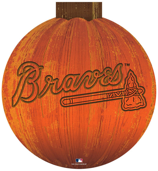 Fan Creations Decor Furniture Atlanta Braves Halloween Wall Art 12in