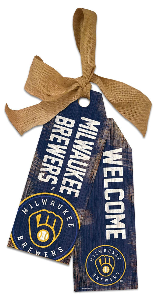 Fan Creations Team Tags Milwaukee Brewers 12" Team Tags