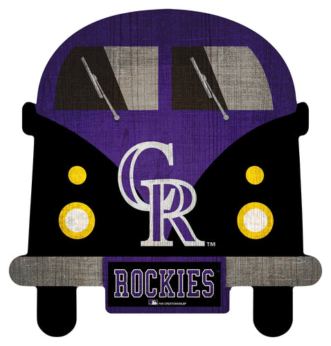 Fan Creations Wall Decor Colorado Rockies 12in Team Bus Sign