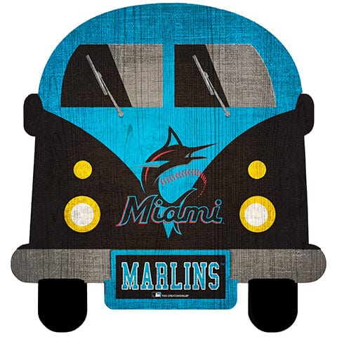 Fan Creations Team Bus Miami Marlins 12" Team Bus Sign