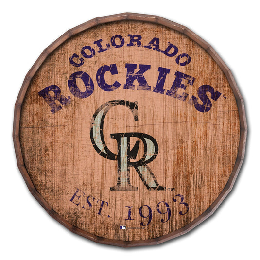 Fan Creations Home Decor Colorado Rockies  24in Established Date Barrel Top