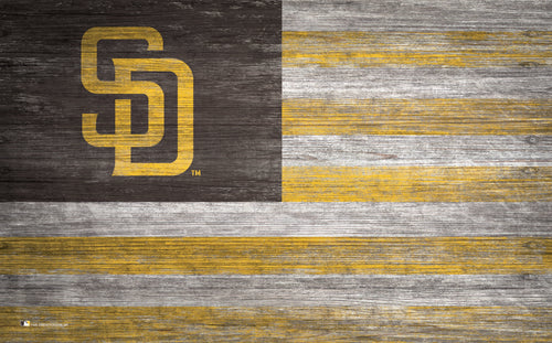 Fan Creations Home Decor San Diego Padres   Distressed Flag 11x19