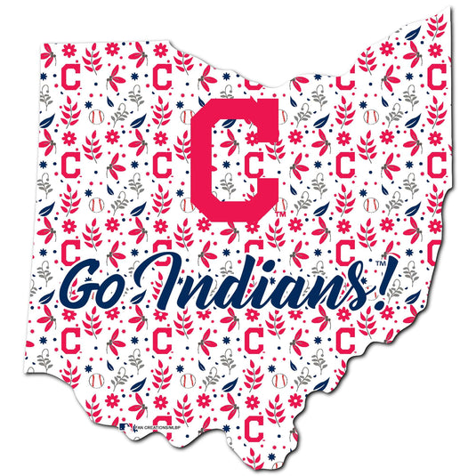 Fan Creations Wall Decor Cleveland Guardians State Sign 24in