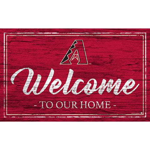 Fan Creations 11x19 Arizona Diamondbacks Team Color Welcome 11x19 Sign