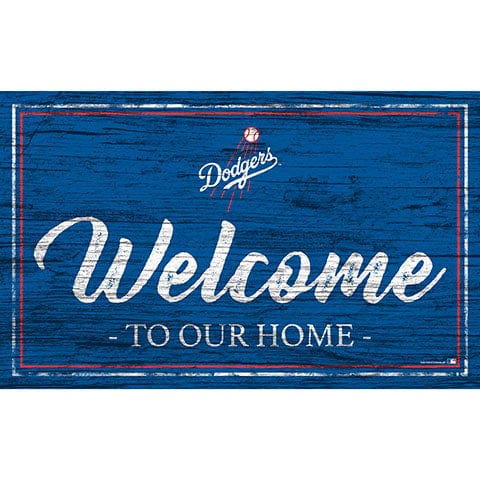 Fan Creations 11x19 Los Angeles Dodgers Team Color Welcome 11x19 Sign