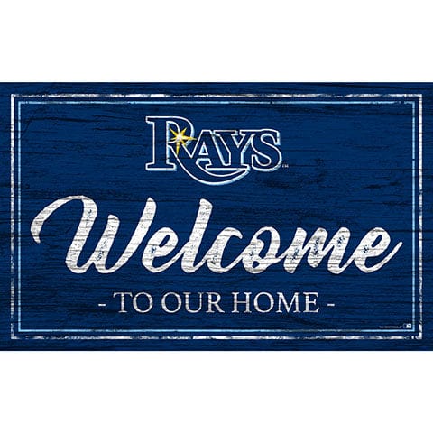 Fan Creations 11x19 Tampa Bay Rays Team Color Welcome 11x19 Sign