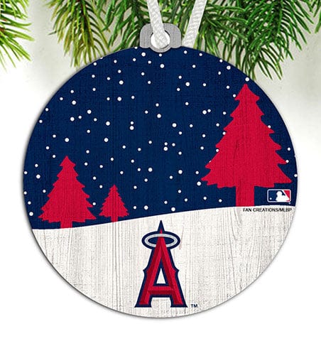 Fan Creations Ornament Los Angeles Angels Snow Scene Ornament