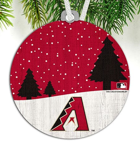 Fan Creations Ornament Arizona Diamondbacks Snow Scene Ornament