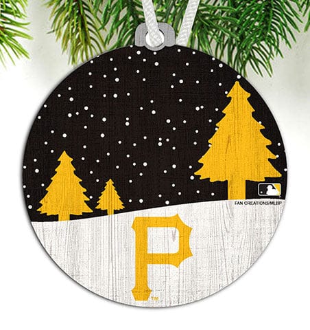 Fan Creations Ornament Pittsburgh Pirates Snow Scene Ornament