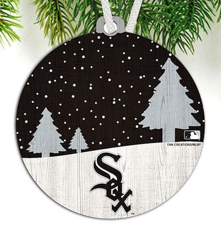 Fan Creations Ornament Chicago White Sox Snow Scene Ornament