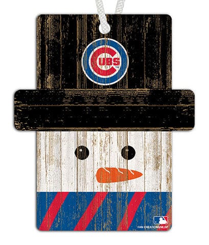 Fan Creations Ornament Chicago Cubs Snowman Ornament