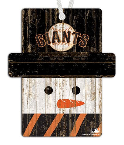 Fan Creations Ornament San Francisco Giants Snowman Ornament