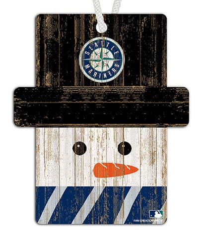 Fan Creations Ornament Seattle Mariners Snowman Ornament